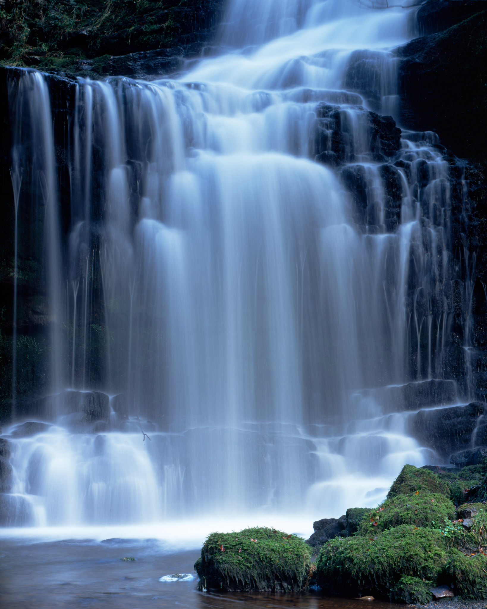 The upper fall of Scaleber Force filling the frame